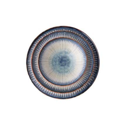 Spisesæt 24 dele blå/porcelæn