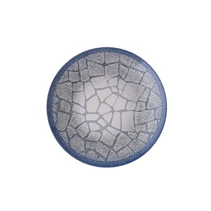 Spisesæt 24 dele blå/porcelæn