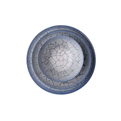 Spisesæt 24 dele blå/porcelæn