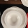 Spisesæt 24 dele cremefarvet/porcelæn