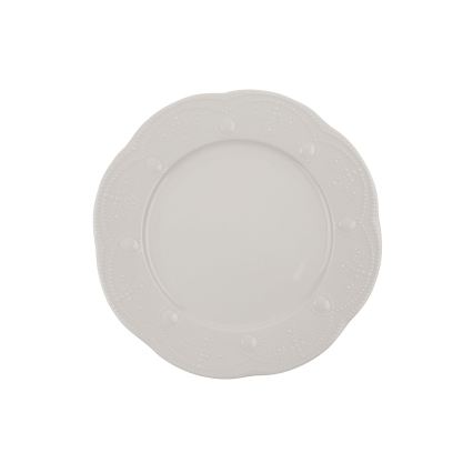 Spisesæt 24 dele cremefarvet/porcelæn