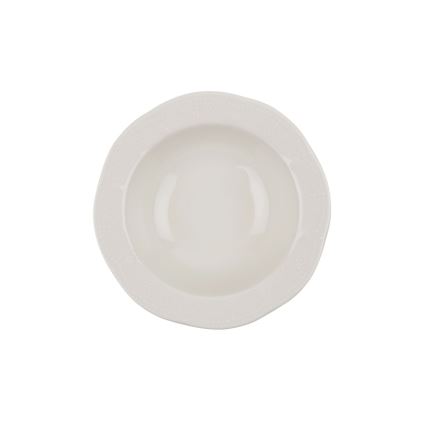 Spisesæt 24 dele cremefarvet/porcelæn