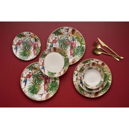 Spisesæt 24 dele flerfarvet/keramik