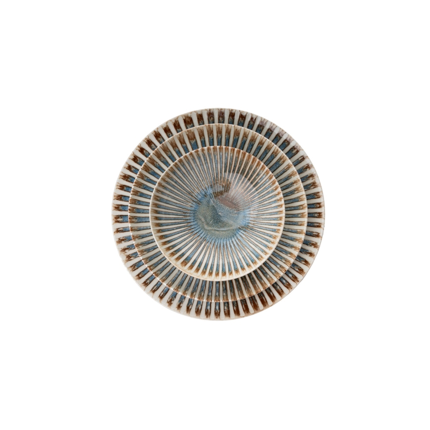 Spisesæt, 24 dele – flerfarvet porcelæn