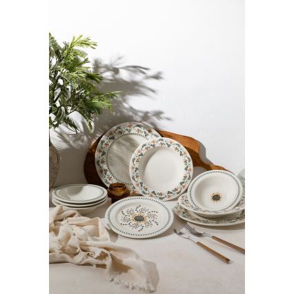 Spisesæt 24 dele flerfarvet/porcelæn