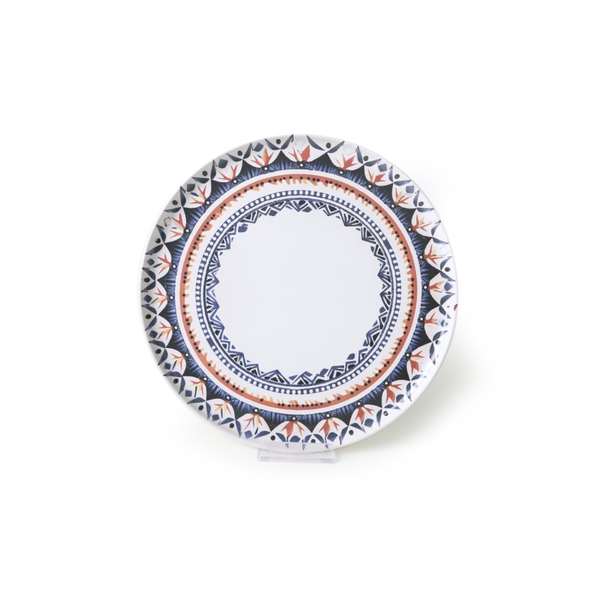 Spisesæt, 24 dele – flerfarvet stentøj