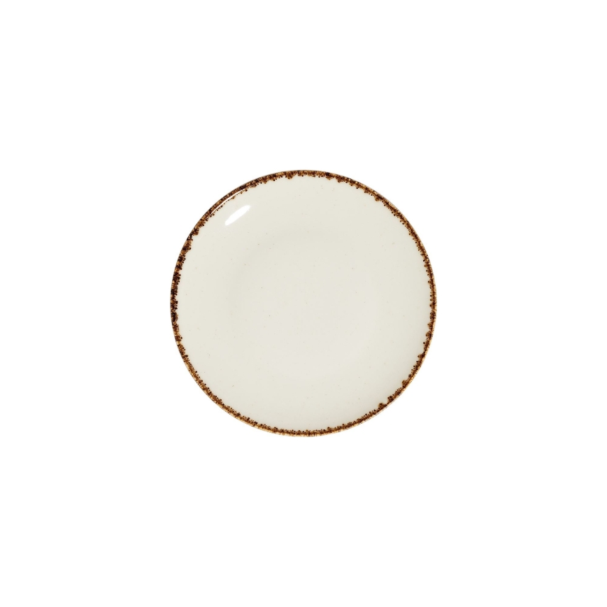Spisesæt 24 dele hvid/beige/porcelæn