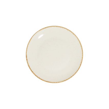 Spisesæt 24 dele hvid/beige/porcelæn
