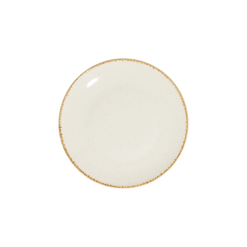Spisesæt 24 dele hvid/beige/porcelæn