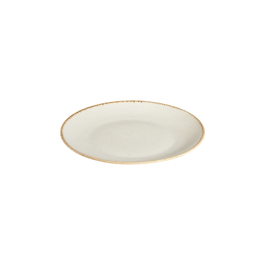 Spisesæt 24 dele hvid/beige/porcelæn