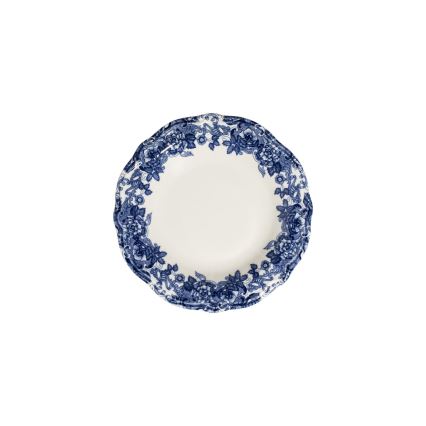 Spisesæt 24 dele hvid/blå/porcelæn