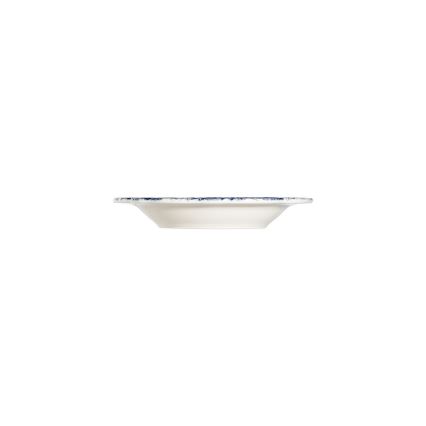 Spisesæt 24 dele hvid/blå/porcelæn