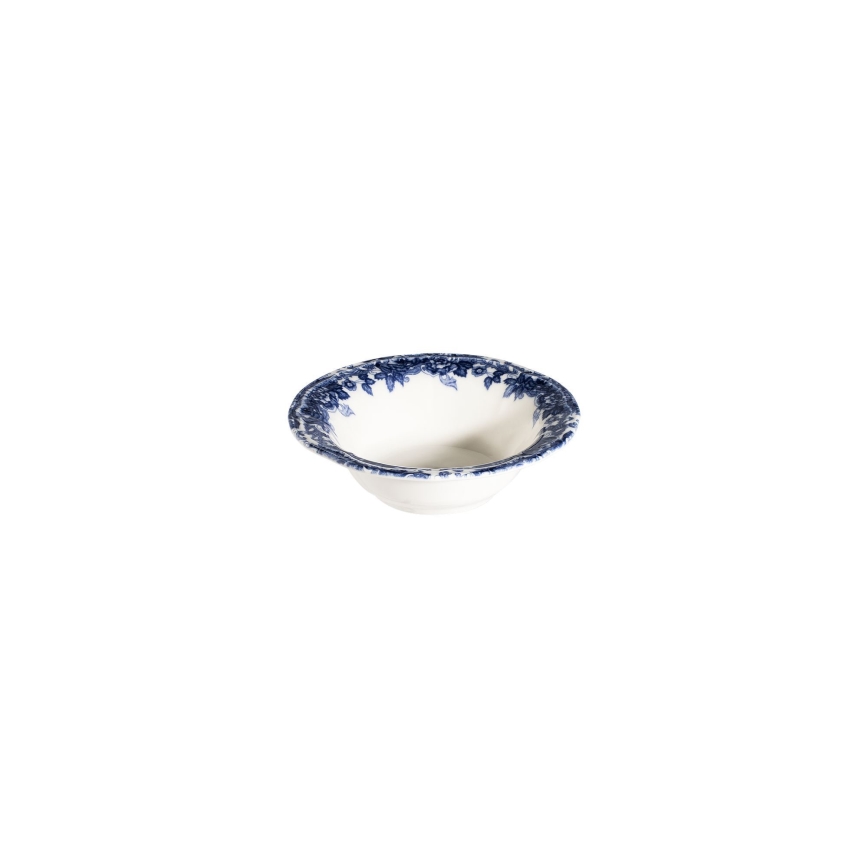 Spisesæt 24 dele hvid/blå/porcelæn