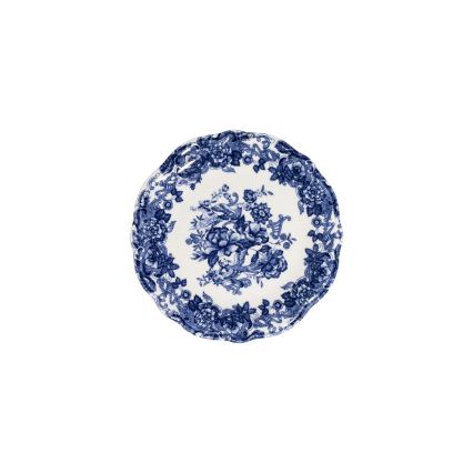 Spisesæt 24 dele hvid/blå/porcelæn
