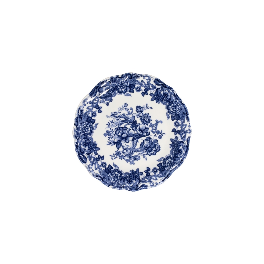 Spisesæt 24 dele hvid/blå/porcelæn