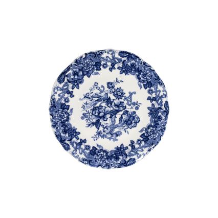 Spisesæt 24 dele hvid/blå/porcelæn