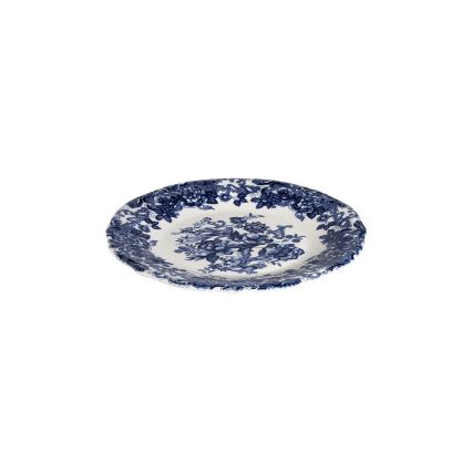 Spisesæt 24 dele hvid/blå/porcelæn