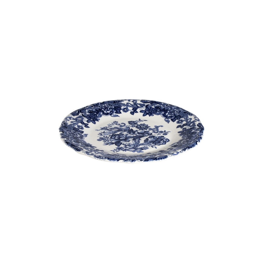 Spisesæt 24 dele hvid/blå/porcelæn