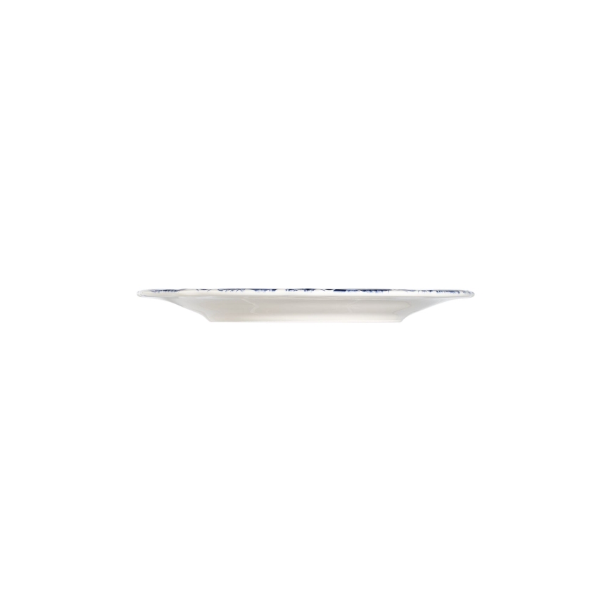 Spisesæt 24 dele hvid/blå/porcelæn