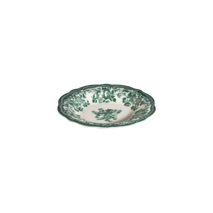 Spisesæt 24 dele hvid/grøn/porcelæn