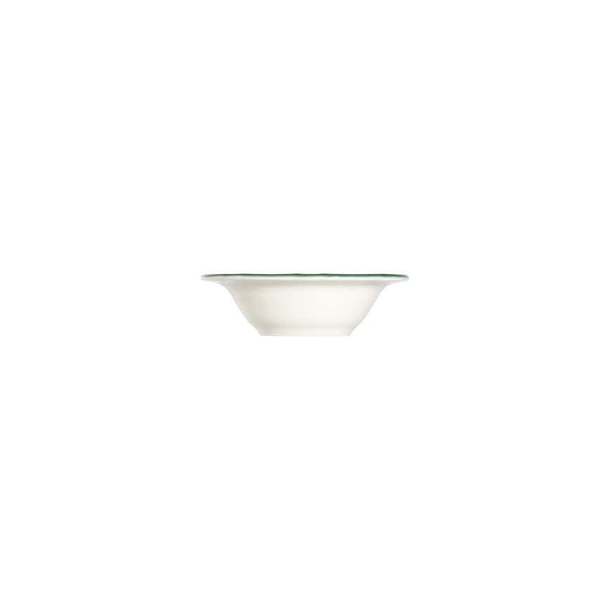 Spisesæt 24 dele hvid/grøn/porcelæn