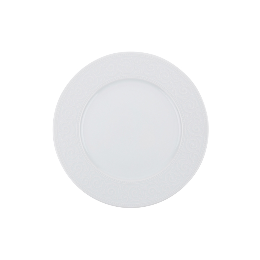 Spisesæt 24 dele hvid/porcelæn