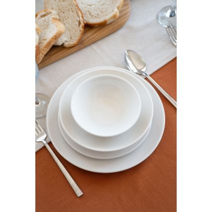 Spisesæt 24 dele hvid/porcelæn