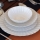 Spisesæt 24 dele hvid/porcelæn