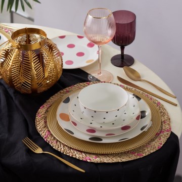 Spisesæt 24 stk flerfarvet/porcelæn