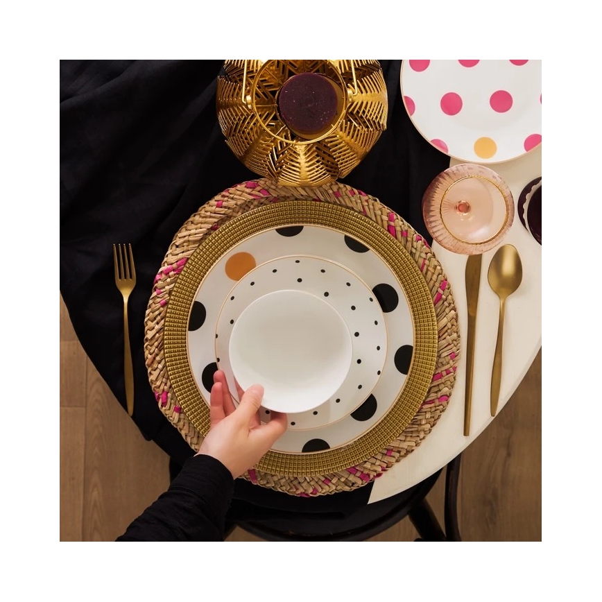 Spisesæt 24 stk flerfarvet/porcelæn