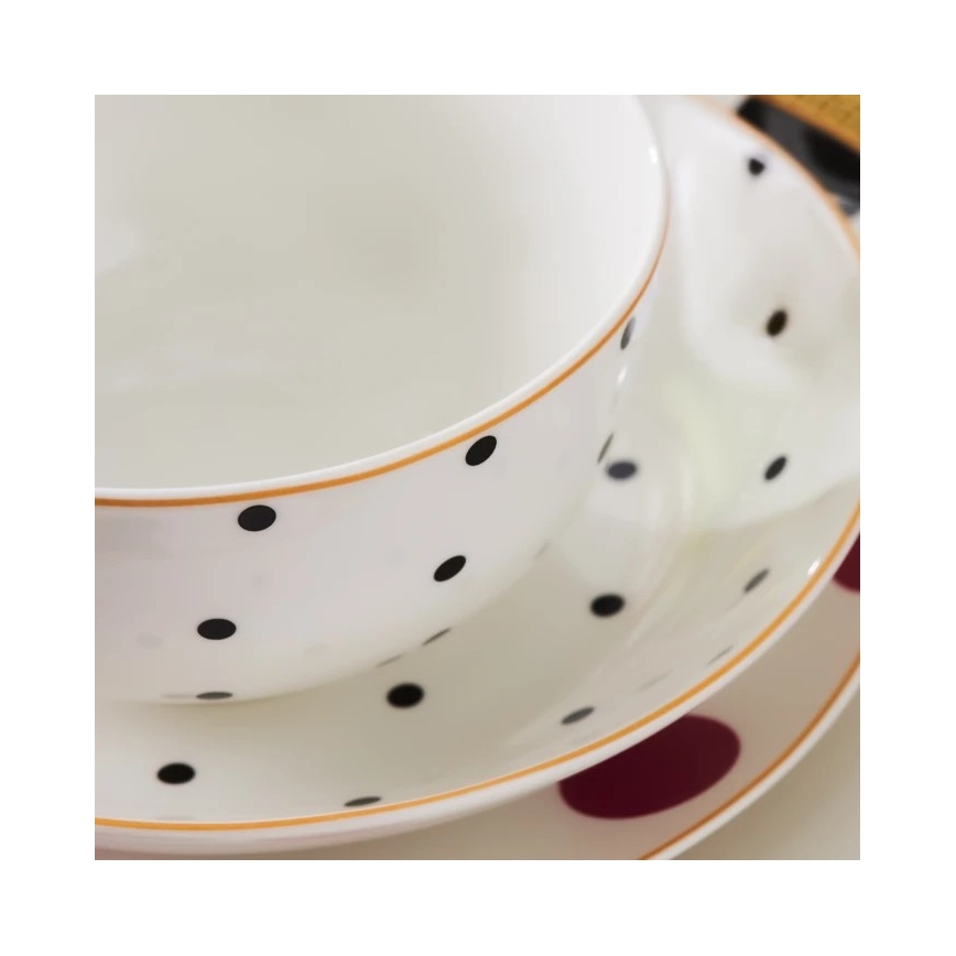 Spisesæt 24 stk flerfarvet/porcelæn