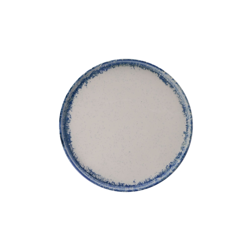 Spisesæt 24 stk hvid/blå/porcelæn