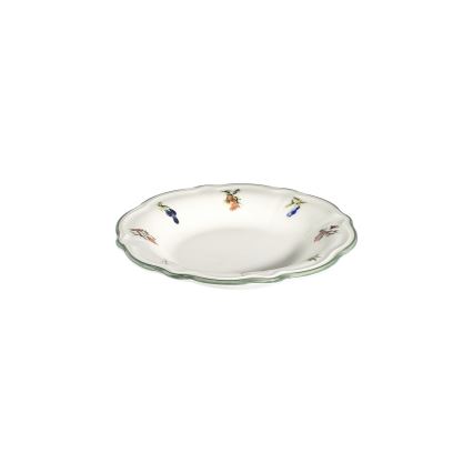 Spisesæt 24 stk. hvid/grøn/porcelæn