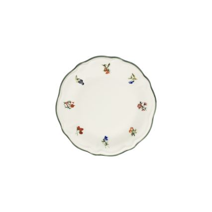 Spisesæt 24 stk. hvid/grøn/porcelæn