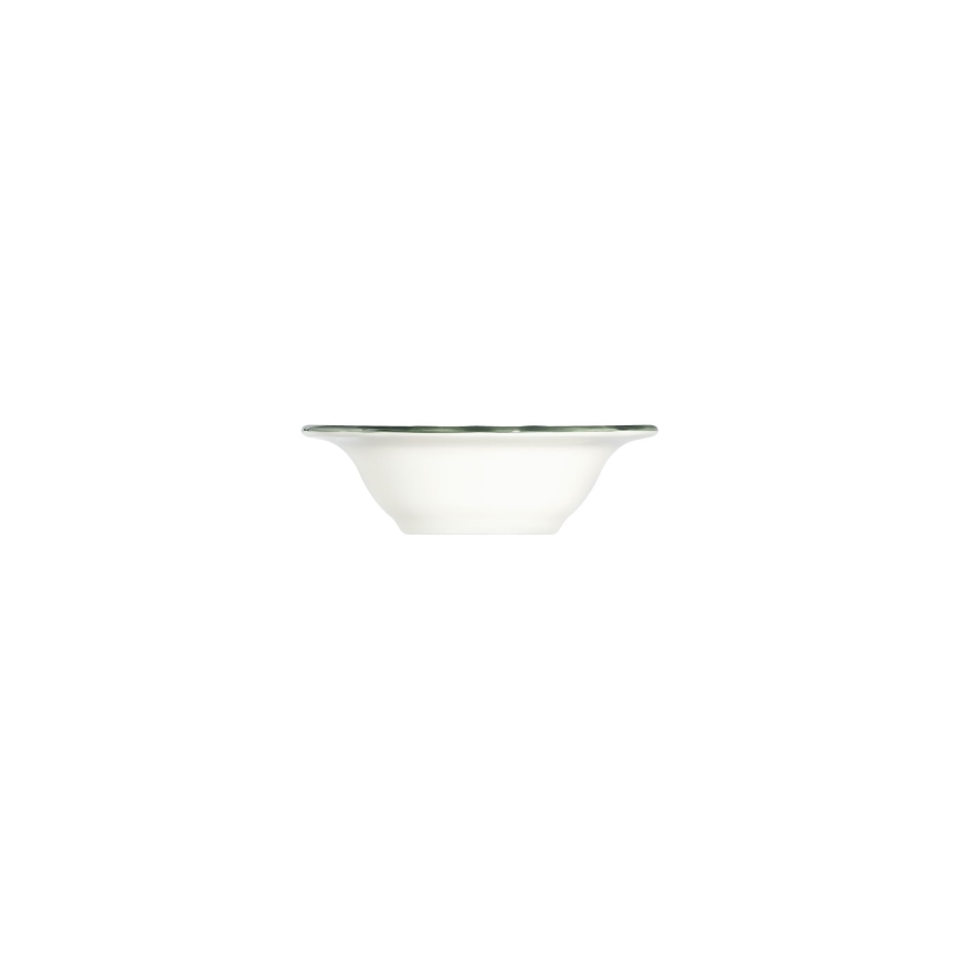 Spisesæt 24 stk. hvid/grøn/porcelæn