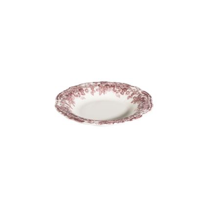 Spisesæt 24 stk. hvid/lyserød/porcelæn