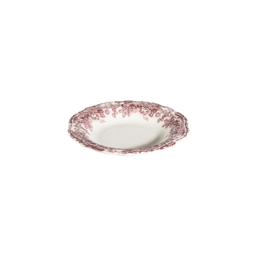 Spisesæt 24 stk. hvid/lyserød/porcelæn