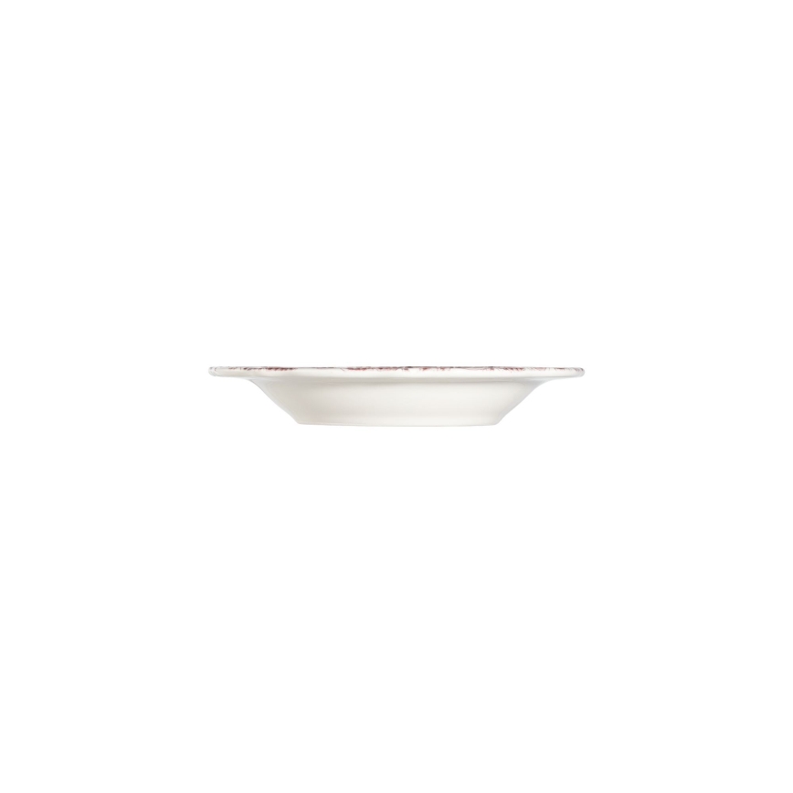 Spisesæt 24 stk. hvid/lyserød/porcelæn