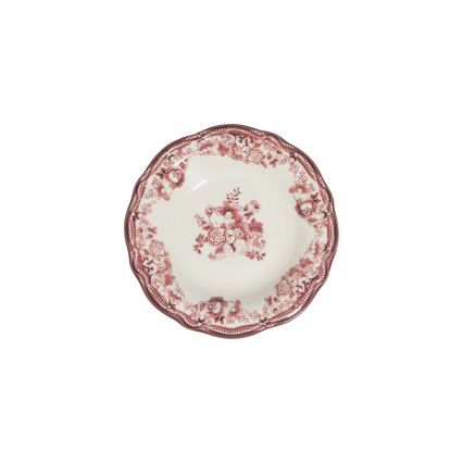 Spisesæt 24 stk hvid/lyserød/porcelæn