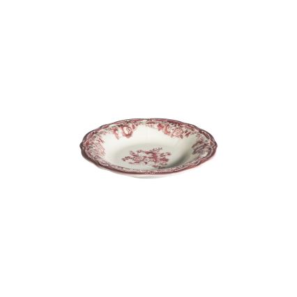 Spisesæt 24 stk hvid/lyserød/porcelæn