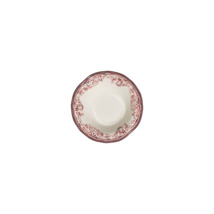 Spisesæt 24 stk hvid/lyserød/porcelæn