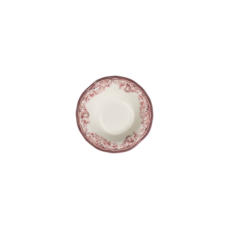 Spisesæt 24 stk hvid/lyserød/porcelæn