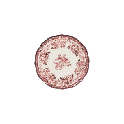Spisesæt 24 stk hvid/lyserød/porcelæn