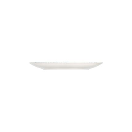 Spisesæt, 24 stk., hvid/rød/blå, porcelæn