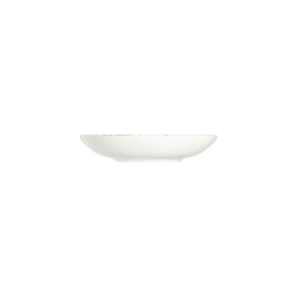 Spisesæt, 24 stk., hvid/rød/blå, porcelæn