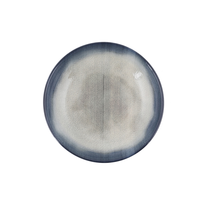 Spisesæt 26 dele blå/brun/porcelæn