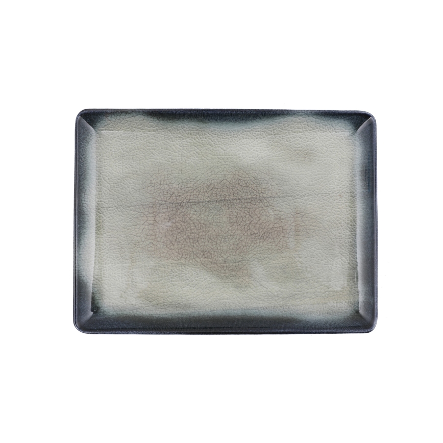 Spisesæt 26 dele blå/brun/porcelæn