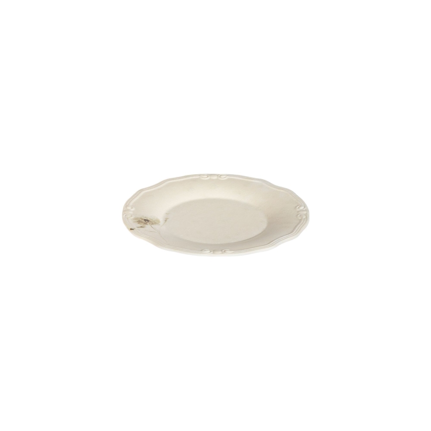 Spisesæt, 27 dele, cremefarvet porcelæn