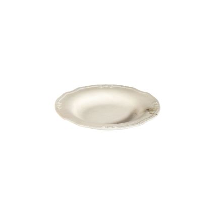 Spisesæt, 27 dele, cremefarvet porcelæn