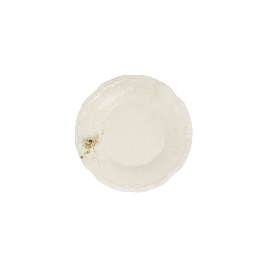 Spisesæt, 27 dele, cremefarvet porcelæn